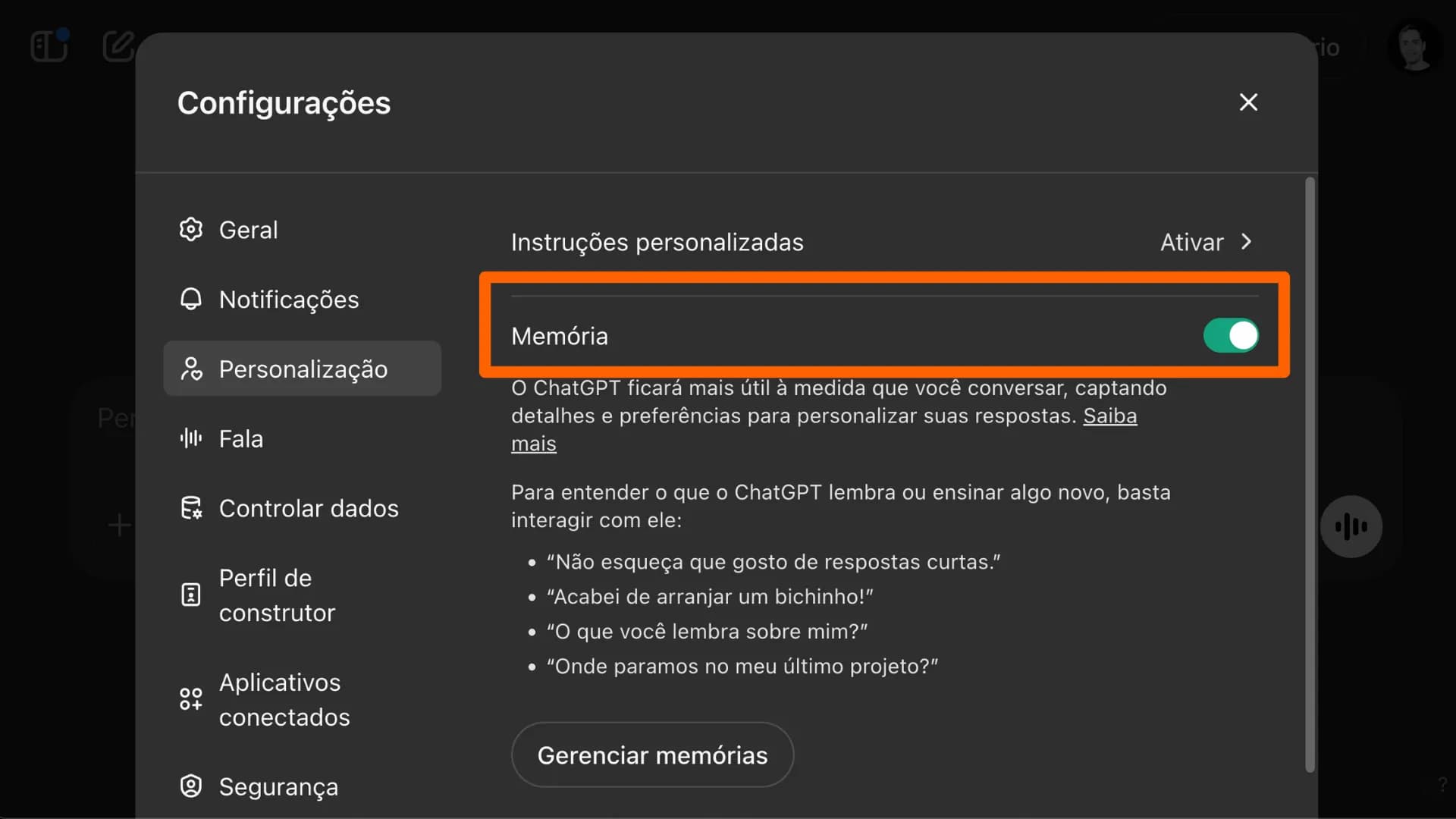 Como Usar a Memória do ChatGPT: Guia Completo [2024]